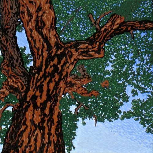 Lynn Sweet Cerillos NM Cottonwood Tree fresco 20x32.5 WEB