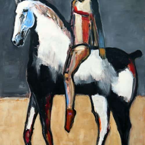 Circus Rider 60x48 acrylic on canvas WEB