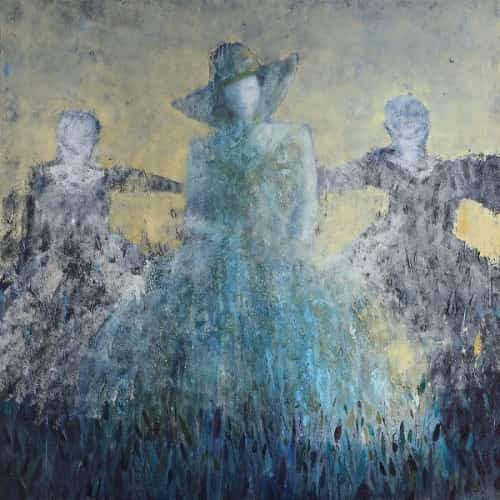 Cotillion 48x48 oil on canvas