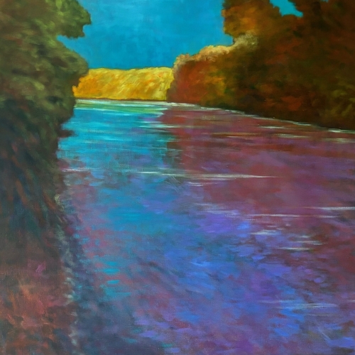 Elkorn Fall 40x60 oil on canvas