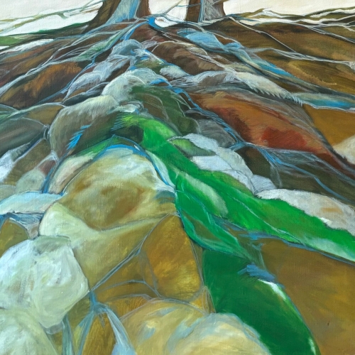 Roots and Rocks oil on canvas 30x40 1