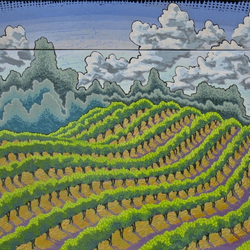 Lynn Sweet Tuscan Wine Country 30 x 38